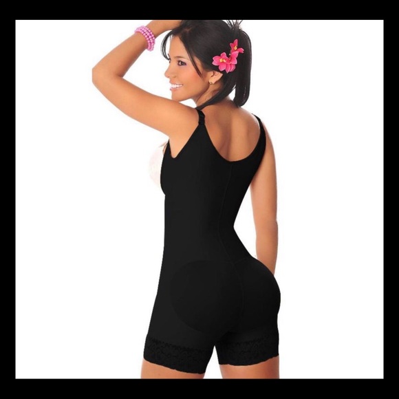 Open bust bodysuit black - Picture 3 of 12